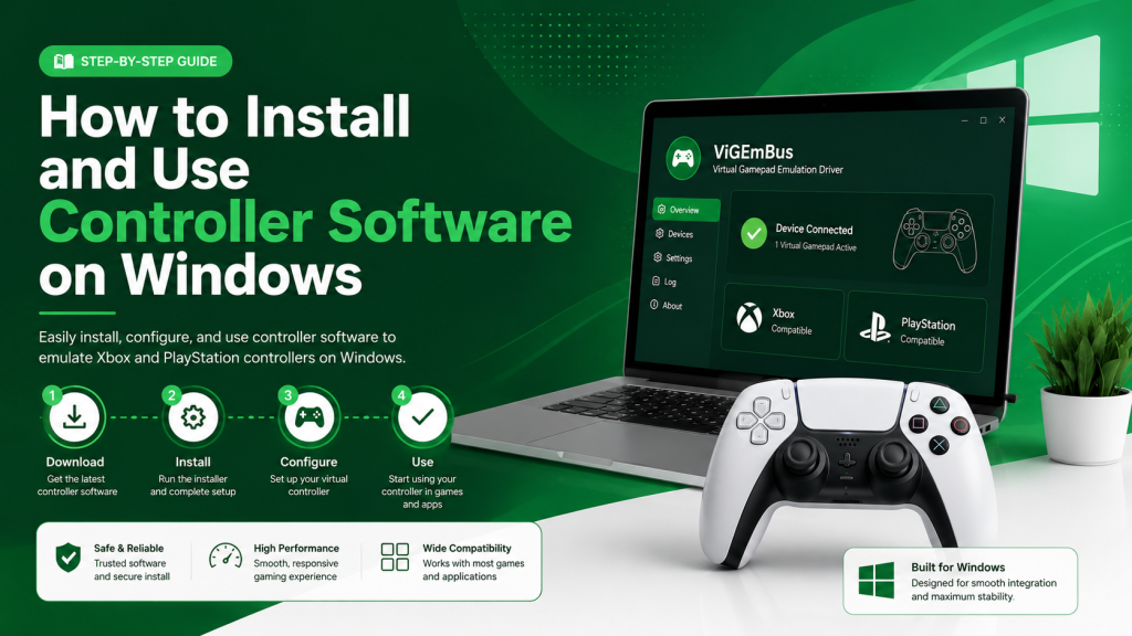 How to Install and Use Controller Software on Windows
